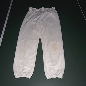 Rawlings baseball pants youth softball joggers capri athletic white